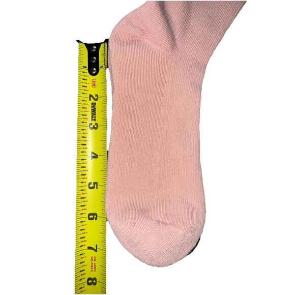 New 2 Pr. ALO Curly Lettuce Edge/Ruffled Socks Pink White Sz M Valentines Barbie - Picture 5 of 6